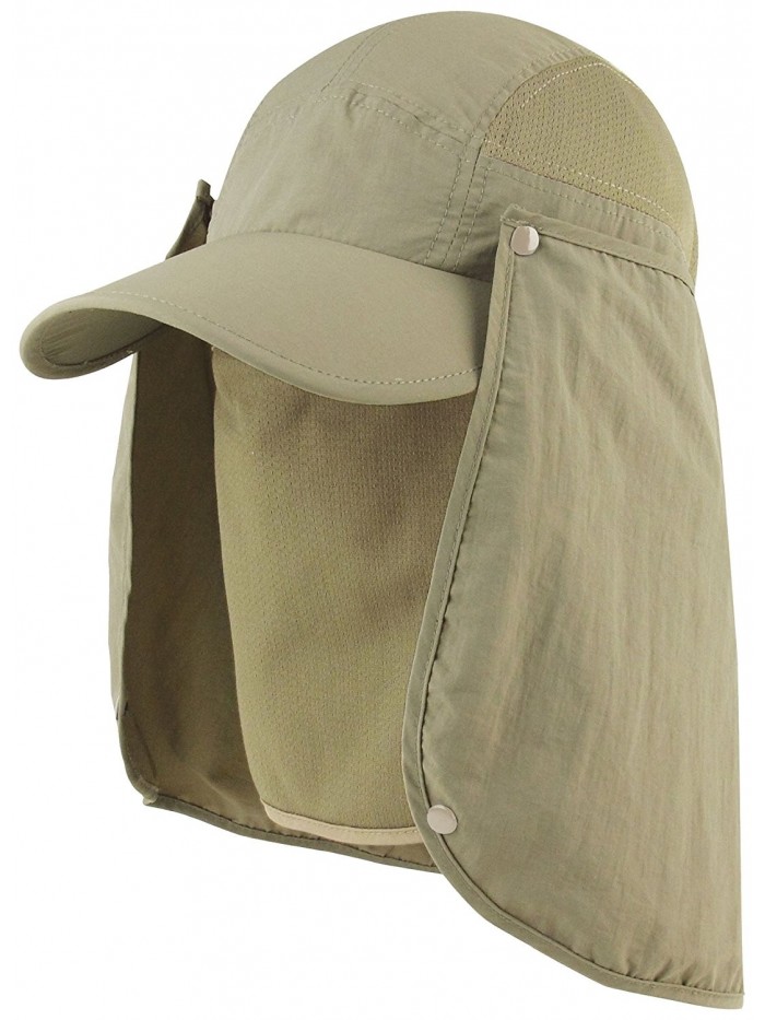 Juniper Taslon UV Cap Large Bill Cap - Khaki - CF11LV4GAAN