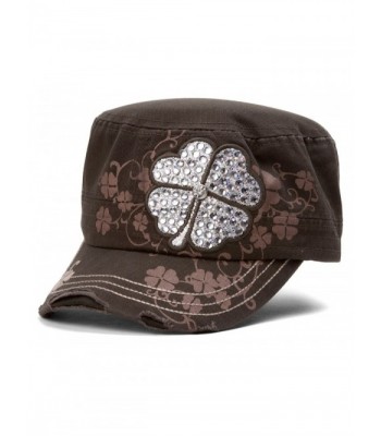 TopHeadwear Four Clover Distressed Cadet