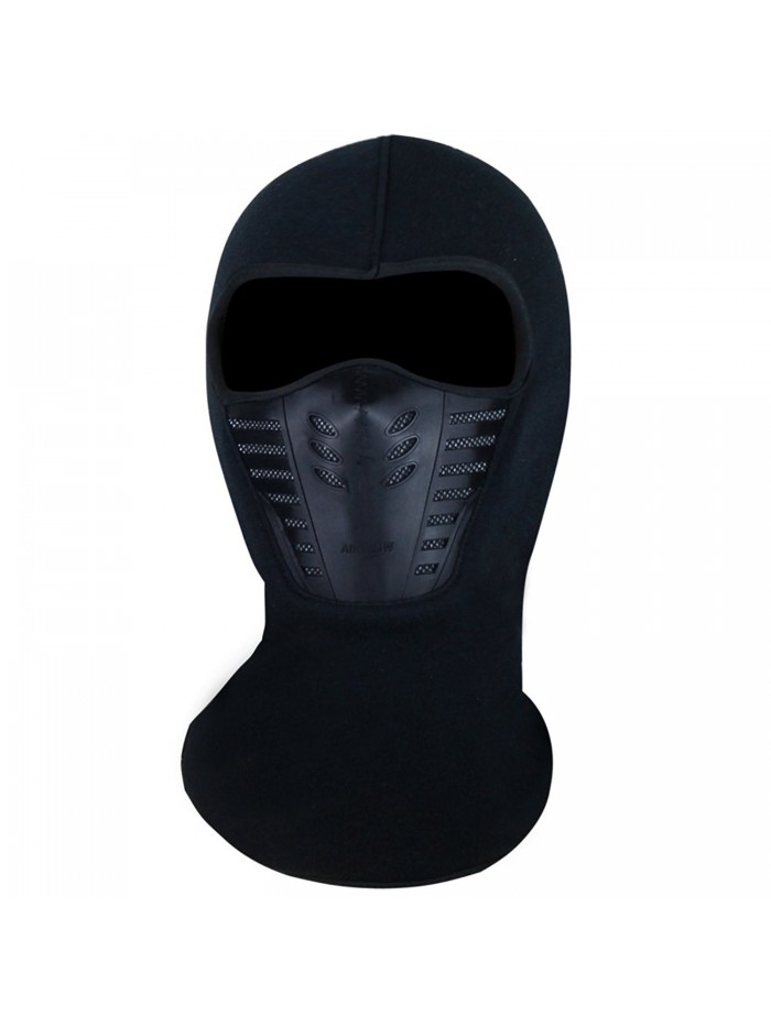 Fantastic Zone Balaclava Face Mask- Winter Fleece Windproof Ski Mask for Men and Women - Black - CL12LH89OWF