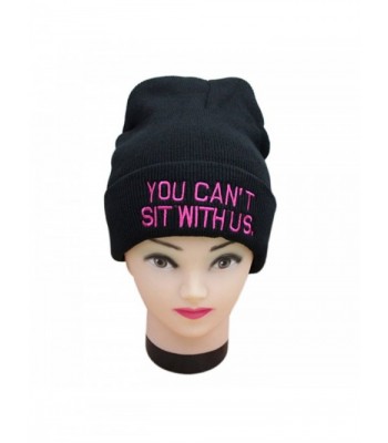 AStorePlus Embroidered Weirdo Beanie Winter - Black & Pink - CR12OCT0DSD