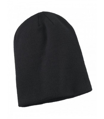 Big Accessories BA519 Slouch Beanie - Black - C311JN8XLGH