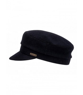 Sterkowski Wool Cloth Tevia Fiddler Cap - Black - CG11Q2PBP9T