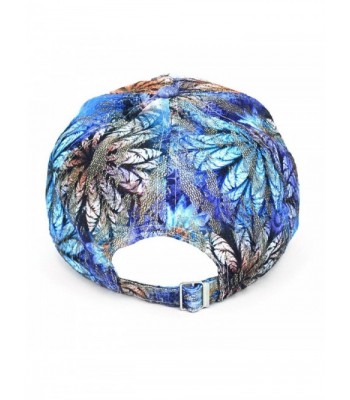 Bling Studs Blue Flower Baseball in Women's Baseball Caps