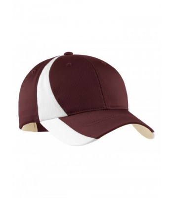 Sport-Tek Men's Dry Zone Nylon Colorblock Cap - Maroon/white - CU114V1PSP3