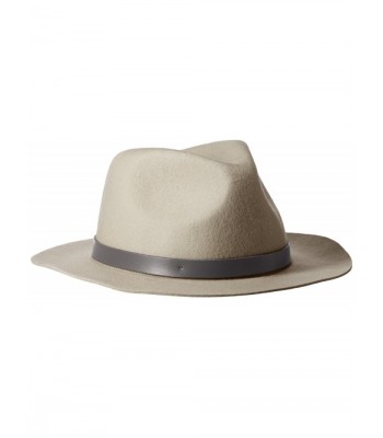 Phenix Cashmere Women's Short Brim Wool Felt Fedora Hat - Dove Grey - CL12FAXWMBR