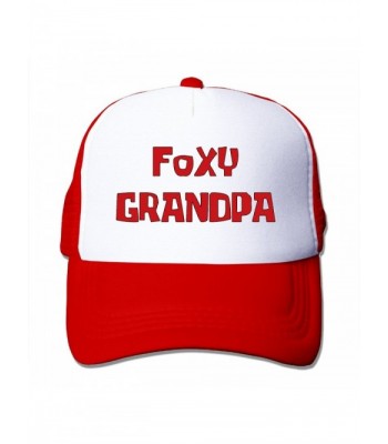 Foxy Grandpa Unisex Mesh Truck Hat Snapback Hats Outdoor Sports (5 Colors) - Red - CO12N14DJ54