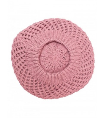 KMystic Classic Knitted Beret Pink