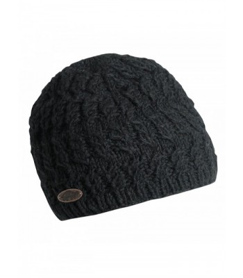 Turtle Fur Women's Nepal Mika- Artisan Hand Knit Wool Beanie - Black - CI116W836O3