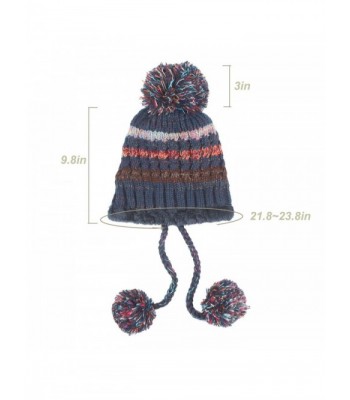 Kratarc Knitted Fleece Beanie Winter in Women's Skullies & Beanies