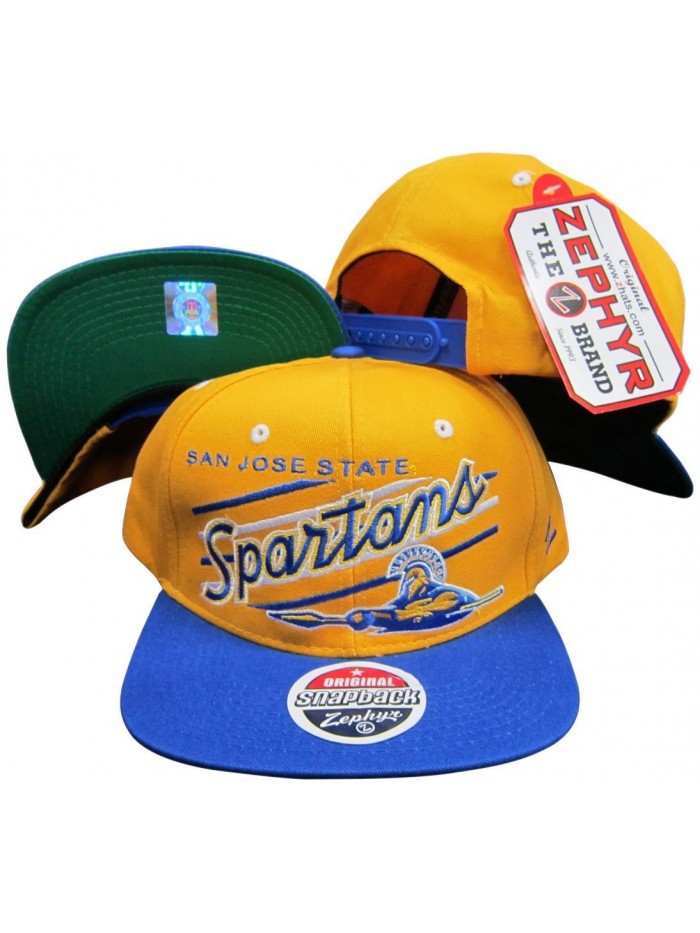 San Jose State Spartans Adjustable Plastic Snapback Hat / Cap - CD116QJGJ1Z