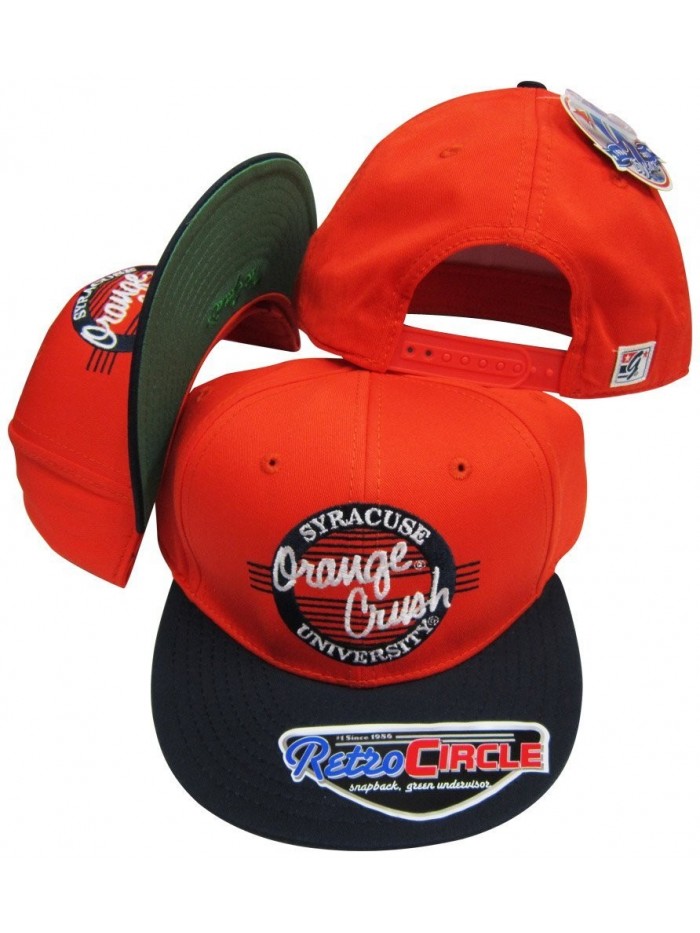 Syracuse Orangemen Orange Crush Circle Snapback Adjustable Snap Back Hat / Cap - CL116A6QGCZ