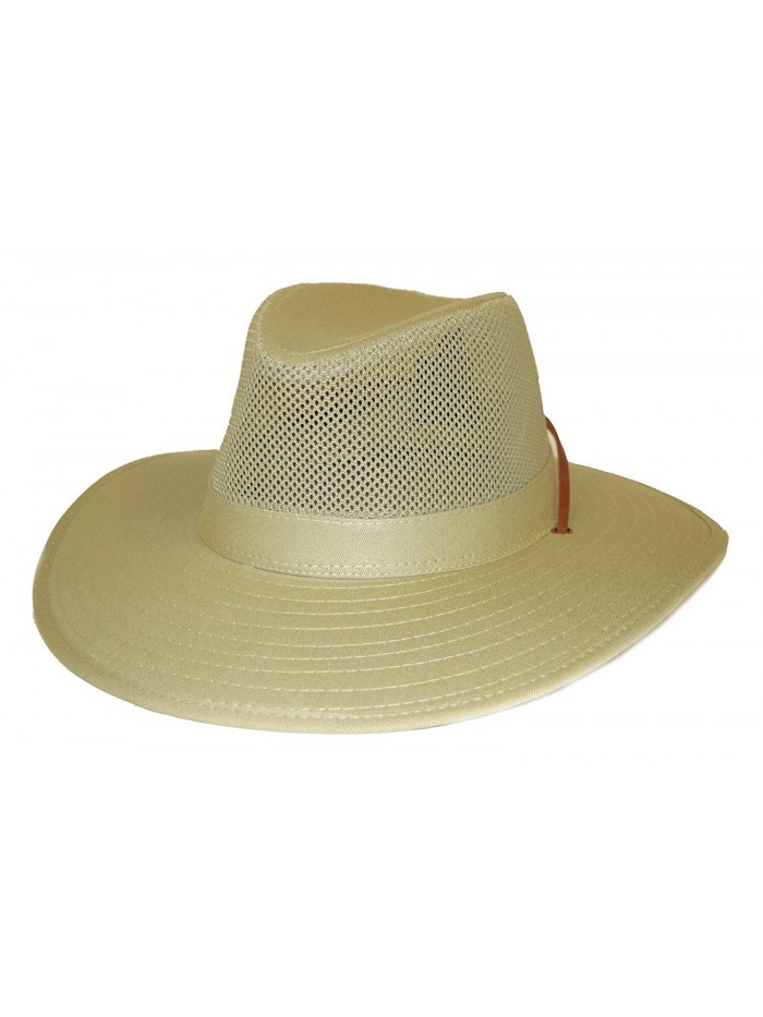 Fisherman's Ventilated Mesh Safari Hat / Sand - C3112SL3157