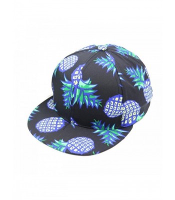 OutTop Unisex Baseball Cap Snapback Caps Hip Hop Hats [Pineapple] - Black - CT12O7OQ5GD