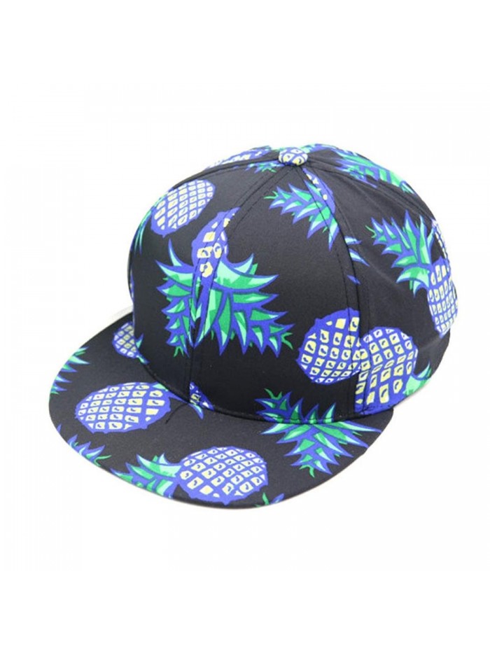 OutTop Unisex Baseball Cap Snapback Caps Hip Hop Hats [Pineapple] - Black - CT12O7OQ5GD