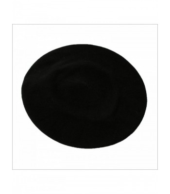 Parkhurst of Canada 10-1/2 Inch Cotton Knit Beret - Black - CQ11BQPHD7D