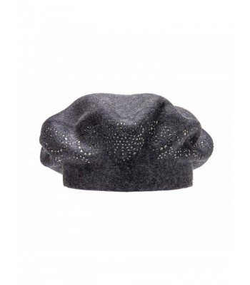 LADYBRO Rhinestones Double Layers Knitted in Women's Berets