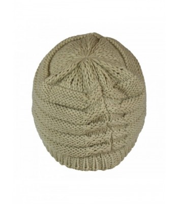 Ribbed Beanie Chunky Winter Skully in Women's Skullies & Beanies