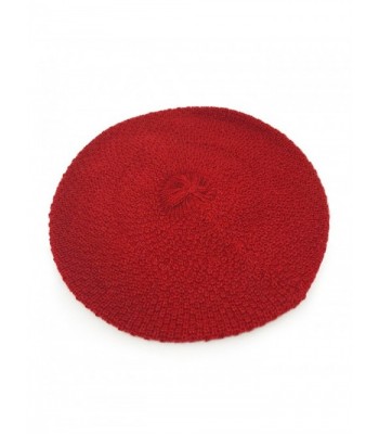 100 Pure Baby Alpaca Beret - Dark Red - CA1287AV8RJ