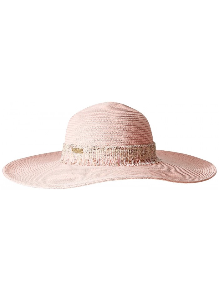 Badgley Mischka Women's Tweed Sun Hat With Wide Brim - Pink - C311AIHKQV9