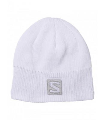 Salomon Unisex Logo Beanie - White - C911IXMTO5V