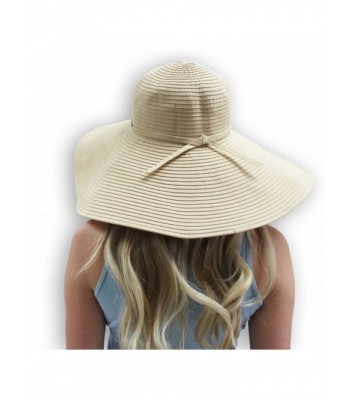 Crushable Ribbon Braid Sun Beige in Women's Sun Hats