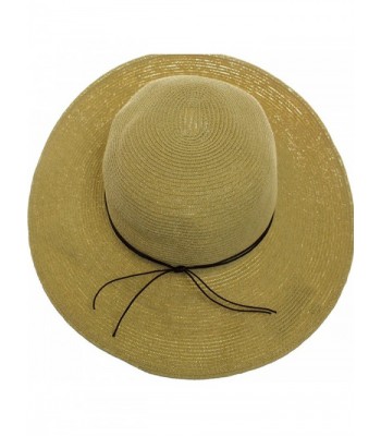 LL Womens Packable Floppy Sun Hat Solid Wide Brim Floppy- Beige ...