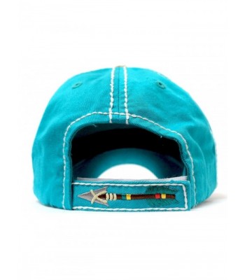 CAPS VINTAGE Turquoise Embroidery Baseball in Women's Baseball Caps
