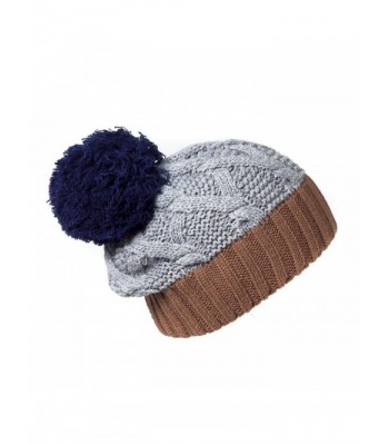 Chenille Beanie Color Block Winter in Women's Skullies & Beanies