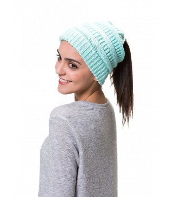 Lemef BeanieTail Ponytail Winter Beanie