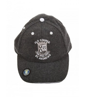 Old Course St Andrews Golf Baseball Cap With Adjustable Strap - 5 Colors (One Size) (Charcoal) - C011JA3AFFD