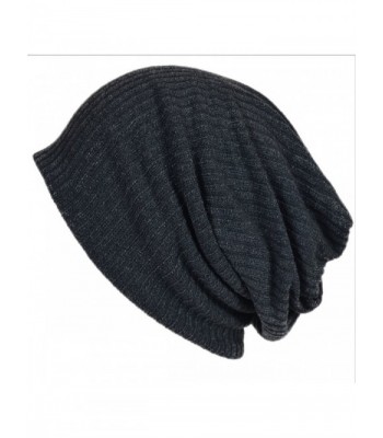 Men Women Stripe Baggy Gray Beanie Hip-hop Skullcap B011sw - CR11M405ZKB