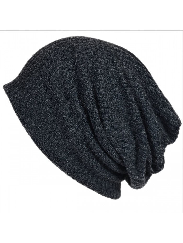 Men Women Stripe Baggy Gray Beanie Hip-hop Skullcap B011sw - CR11M405ZKB