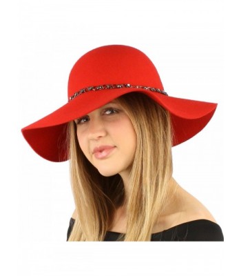 Winter Chrome Hatband Floppy Hat