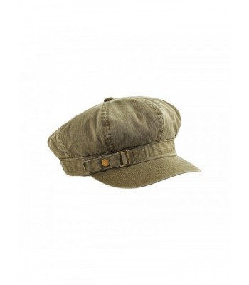 MG Unisex Pigment Dyed Special Cotton Washed Newsboy Cap-2126 - Olive - CF1278KHP81