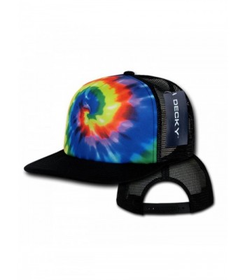 Decky RAINBOW Tie Dye Print Trucker Caps - CA11SJ8WCKX