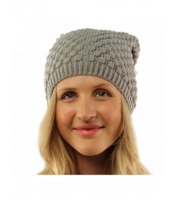 Ladies Chunky Bubble Slouch Hat