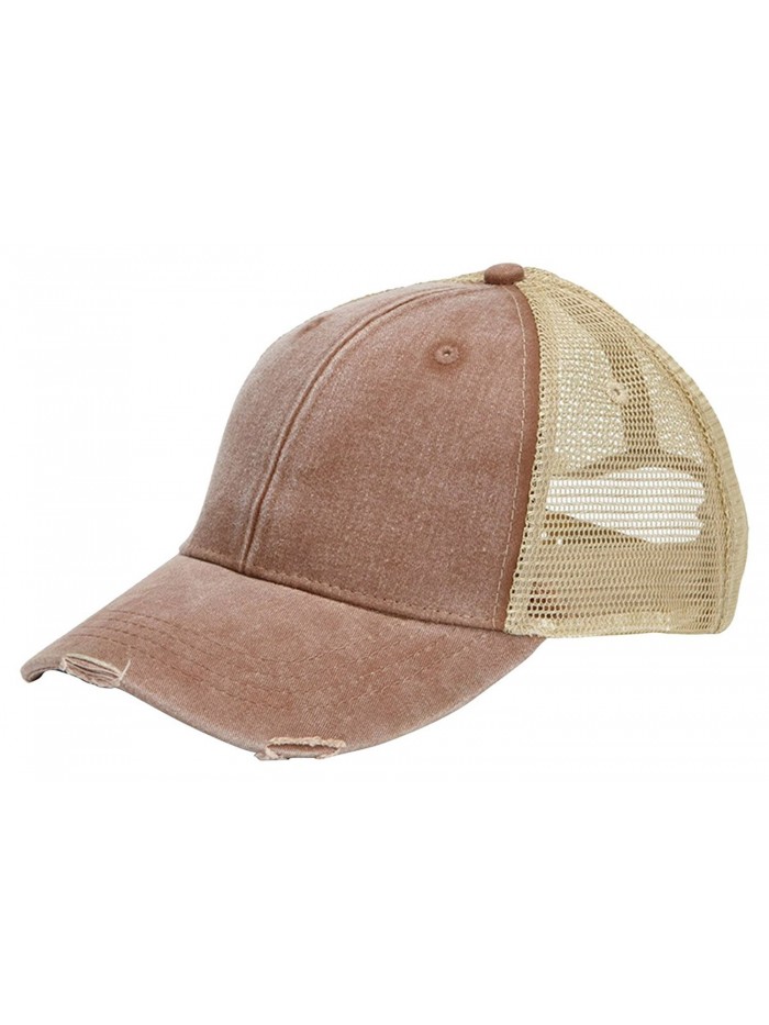 Adams Durable Trucker Style Structured Ollie Cap- One Size- Mississipi Mud/Tan - CQ11JLJ1NYP