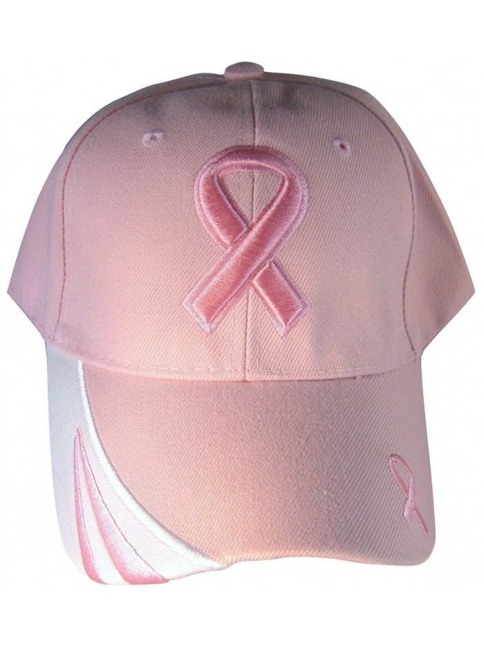 Breast Cancer Awareness Pink Ribbon Baseball Cap Hat / Pink on Pink - CT11PTFUDHD