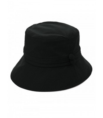 Siggi Bucket Cord Sun Summer Beach Hat Wide Brim for Women Foldable UPF 50+ - 89024_black - CO17YX8CM26