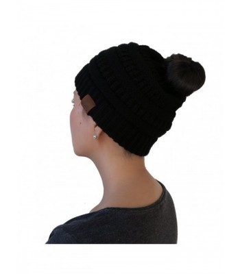 MYLU Winter Ponytail Stretchable Acrylic in Women's Skullies & Beanies