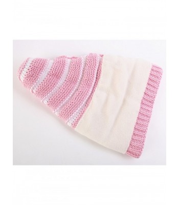 Connectyle Womens Stripe Beanie Fleece