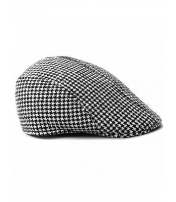 LOCOMO Houndstooth Checker Pattern FFH119BLK in Women's Newsboy Caps