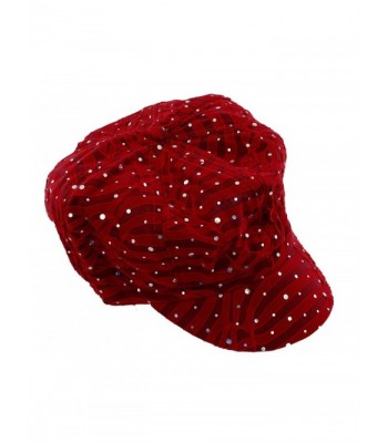 Glitter Sequin Newsboy Style Relaxed in Women's Newsboy Caps