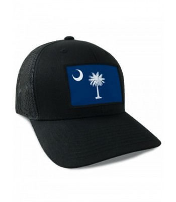 South Carolina State Flag Flexfit Mesh Tactical Trucker Snapback Hat - CJ12JD4N6D3