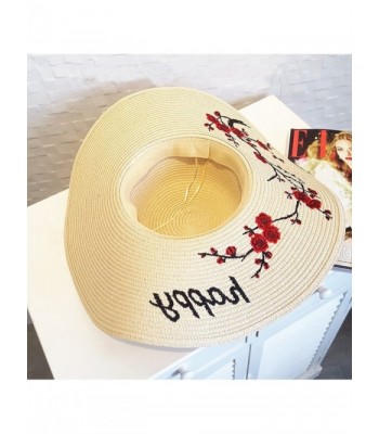 Beruth Embroidered Foldable Honeymoon Vacation in Women's Sun Hats