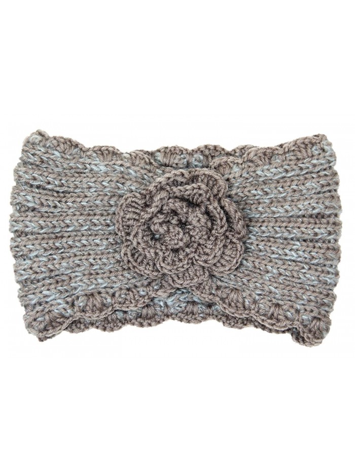 Crown Winter Warm Button Cable Knit Headband (Various Colors) - 004-taupe - CK188CXZHEA