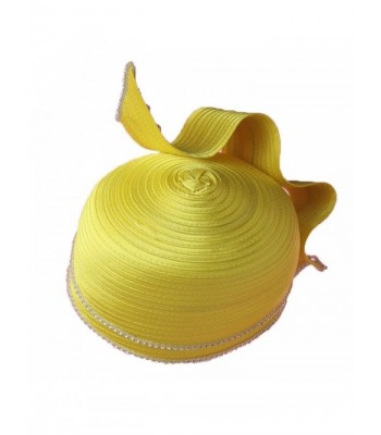 Fashion Church Bucket Cloche Yellow in Women's Bucket Hats