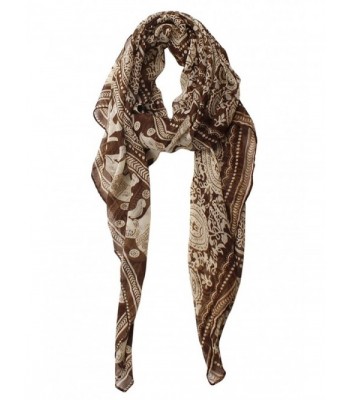 Herebuy Designer Scarves Fashionable Elephant in Fashion Scarves