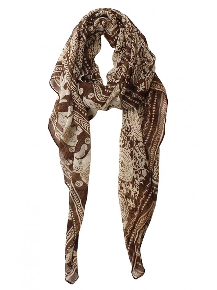 Herebuy - Designer Animal Scarves: Fashionable Elephant Print Scarf ...
