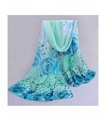 Kingfansion Beautiful Pattern Chiffon Scarves